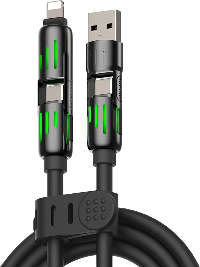 4-in-1 Multi USB Charging Cable -MAX 240W Fast Charging/Charger Cord with USB A+Type C for iPhone... | Amazon (US)