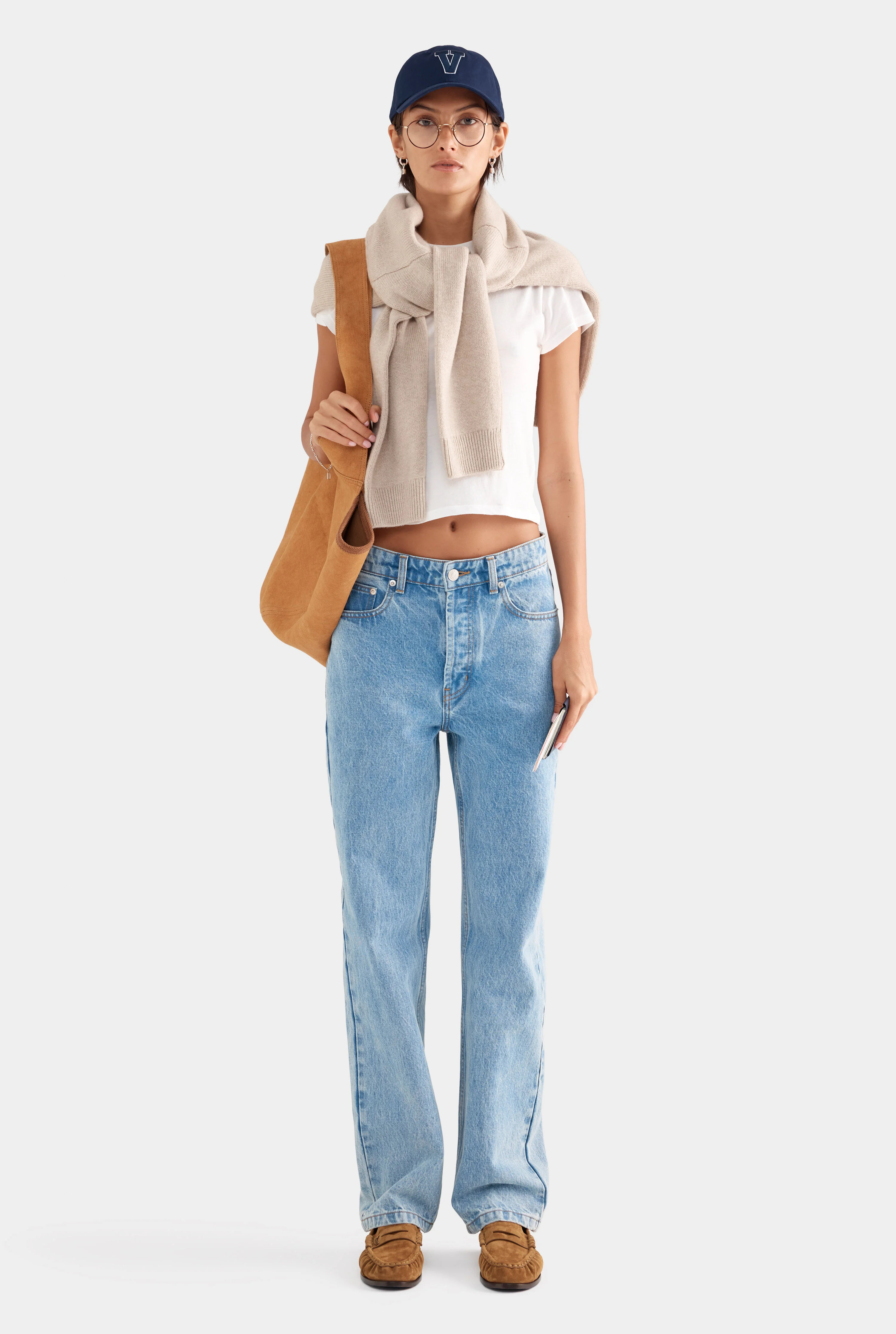 Womens Straight Leg Jean in Light Blue | Venroy | Venroy AU