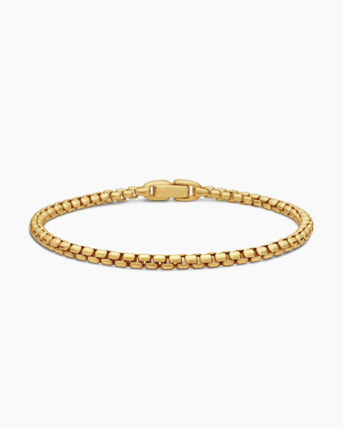 David Yurman | Box Chain Bracelet in 18K Yellow Gold, 3.4mm | David Yurman