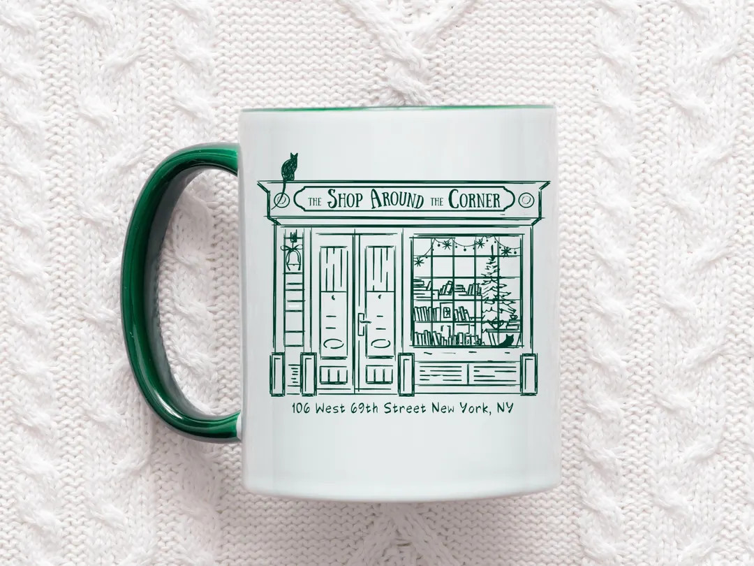 Shop Around the Corner Green and White Mug - Etsy | Etsy (US)