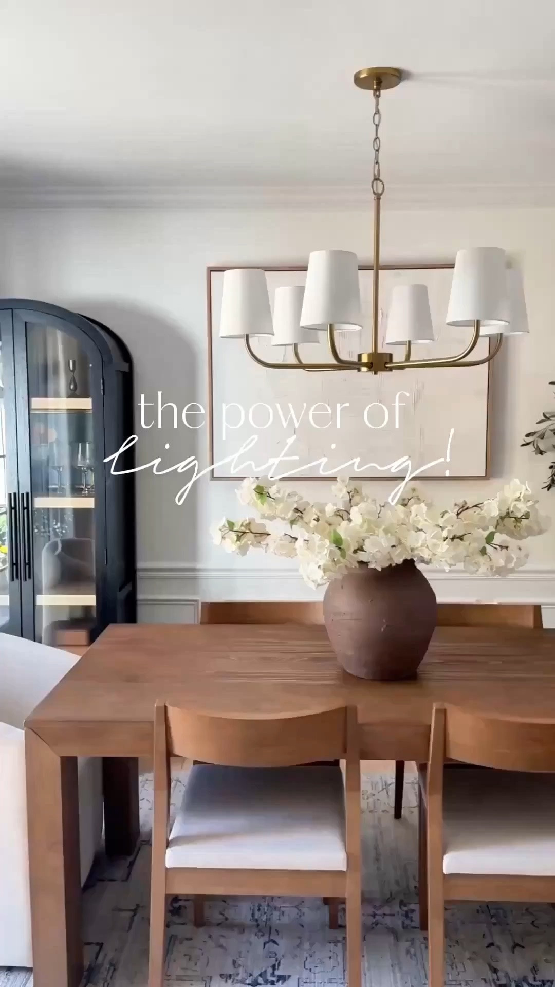 just added this stunning chandelier to our dining room and I honestly can’t stop staring at it 🤎✨

it has the prettiest mix of modern and timeless design and instantly became the statement piece that pulled the whole space together. the soft glow, clean lines, and warm tones make the room feel so much more elevated while still keeping that cozy, inviting feel I love. 🌿

lighting really changes everything and this piece completely transformed the mood of our dining room.

#DiningRoomInspo #ModernLighting #ChandelierGoals #TimelessDesign #StatementLighting #NeutralHomeDecor #DiningRoomDetails #HomeStyling #LightingInspo #LTKHome #LTKStyleTip #LTKSaleAlert #LightingUpdate #ModernOrganic #InteriorGlow

#LTKmomlife #LTKSaleAlert #LTKHome