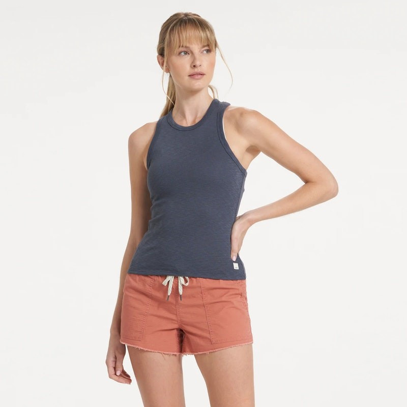 Sunrise High Neck Tank | Azure | Vuori Clothing