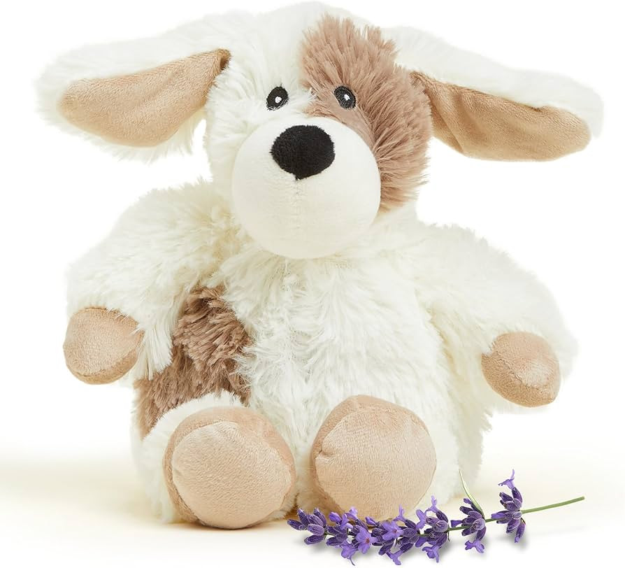 warmies Junior Microwavable & Weighted Stuffed Animals, Puppy - Heated Stuffed Animal Plushie for... | Amazon (US)