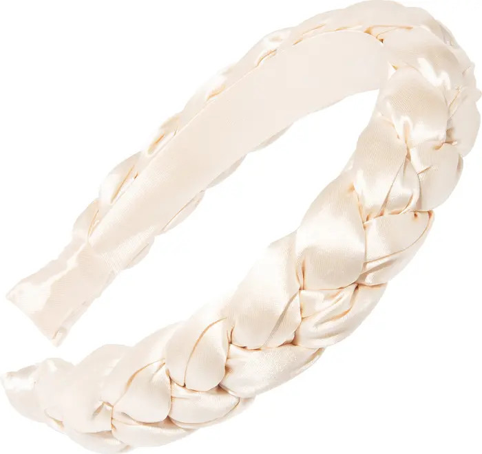Celeste Braided Satin Headband | Nordstrom