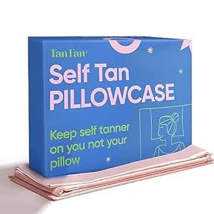 Tan Fan Self Tanner Pillow Case Cover - Keep Pillows Clean From Self Tanner Stains - 100% Cooling... | Amazon (US)