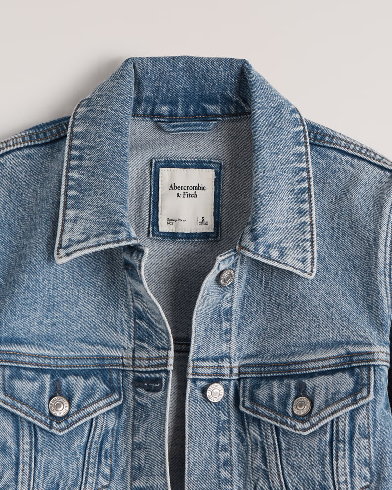 Women's 80s Denim Jacket | Women's Coats & Jackets | Abercrombie.com | Abercrombie & Fitch (US)