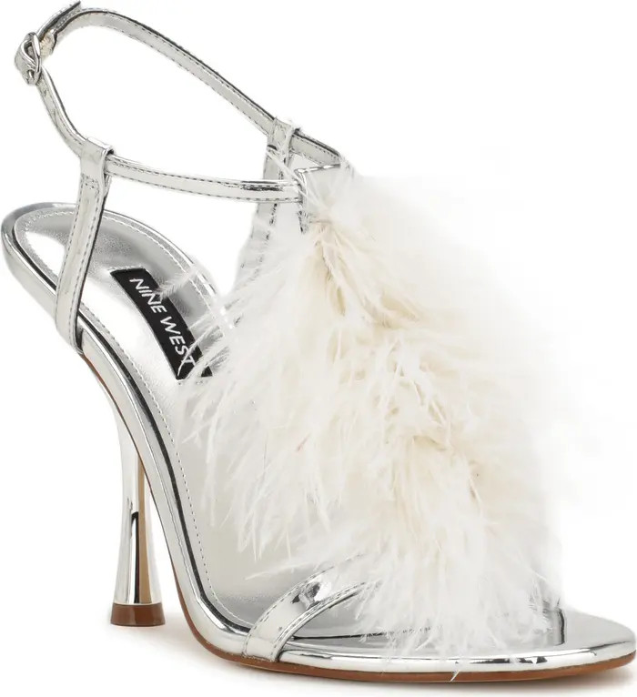 Nine West Million Feather Sandal (Women) | Nordstrom | Nordstrom