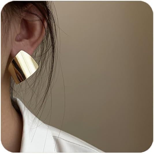 Unique Abstract Earrings For Women,Geometric Statement Stud Earring Large Hypoallergenic Earring ... | Amazon (US)
