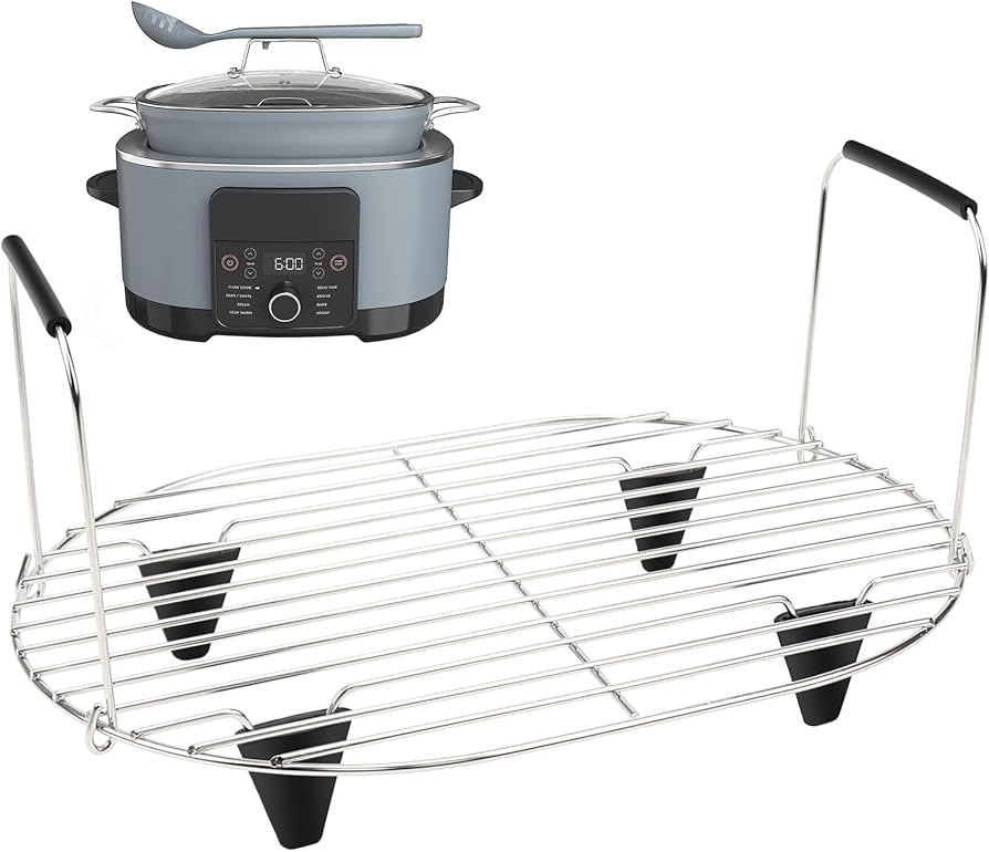 BYKITCHEN Roast and Steamer Rack Compatible with Ninja Foodi Possible Cooker Pro 8.5 Quart MC1000... | Amazon (US)