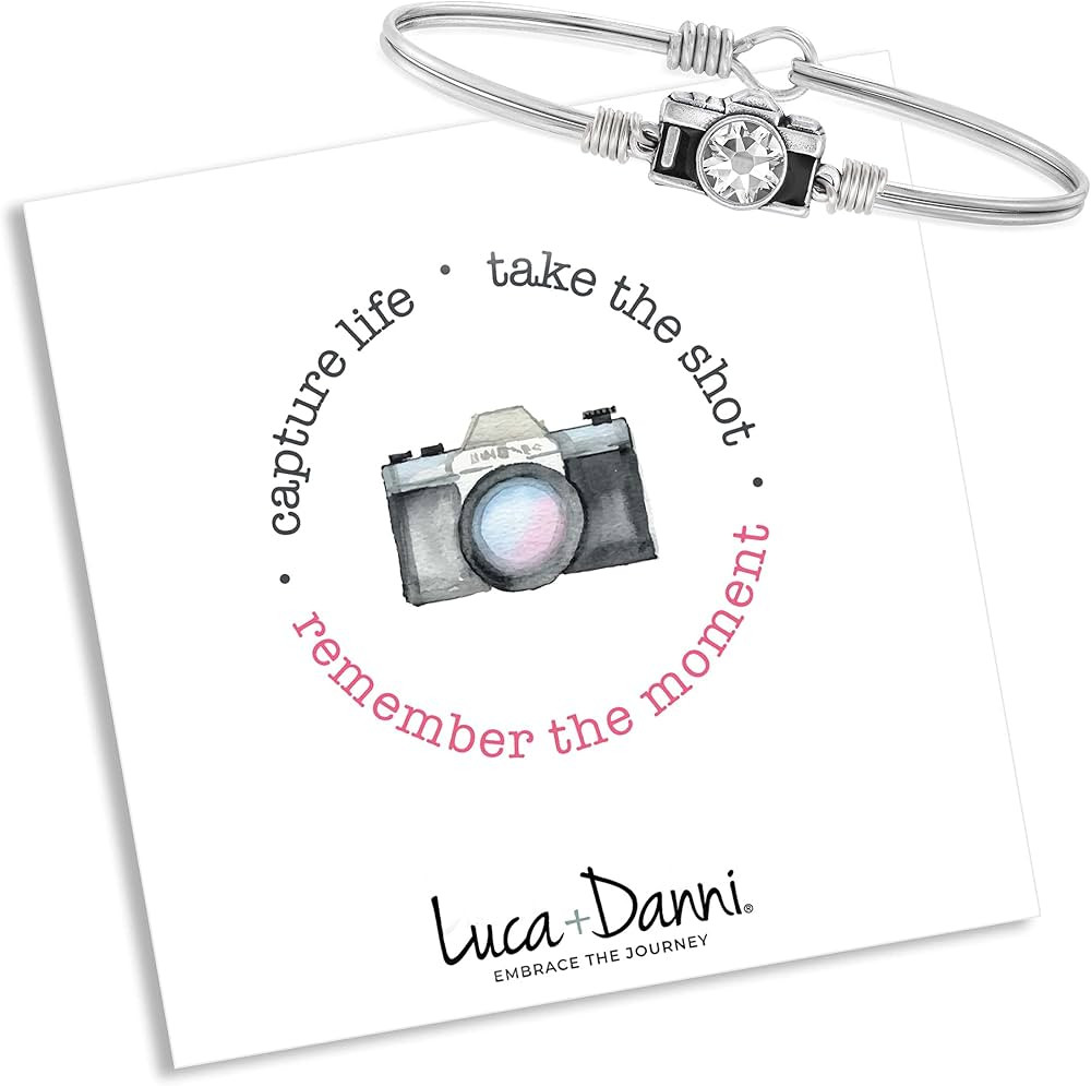 Luca + Danni Camera Bangle Bracelet in Black For Women Made in USA | Amazon (US)