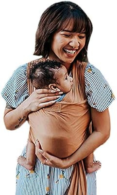 Tuck and Bundle Ezra Baby Wrap - Lightweight Baby Carrier - Sandstone - Best Baby Wrap for Newbor... | Amazon (US)
