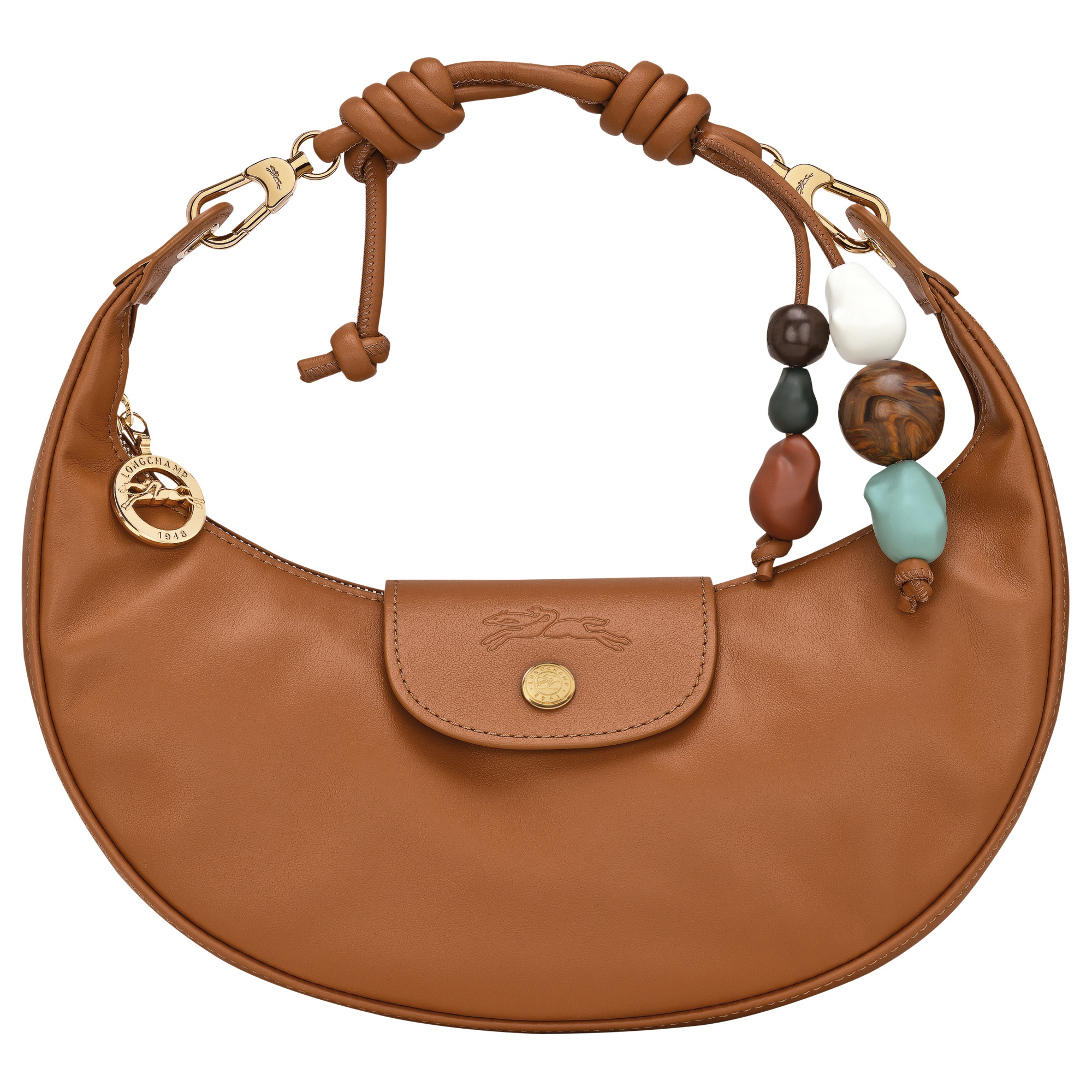 Le Pliage Xtra M Shoulder bag Cashew - Leather | Longchamp US | Longchamp