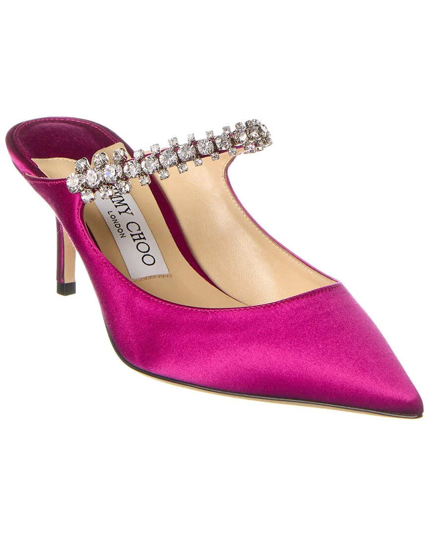 Jimmy Choo Bing 65 Satin Mule | Shop Simon