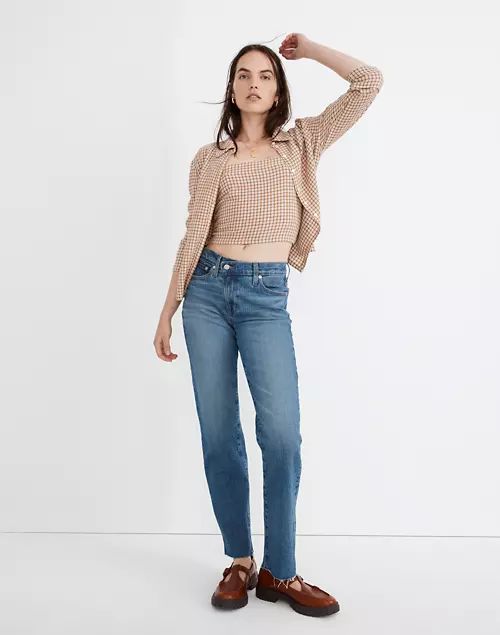 The Mid-Rise Perfect Vintage Straight Jean in Edgerton Wash: Criss Cross Edition | Madewell