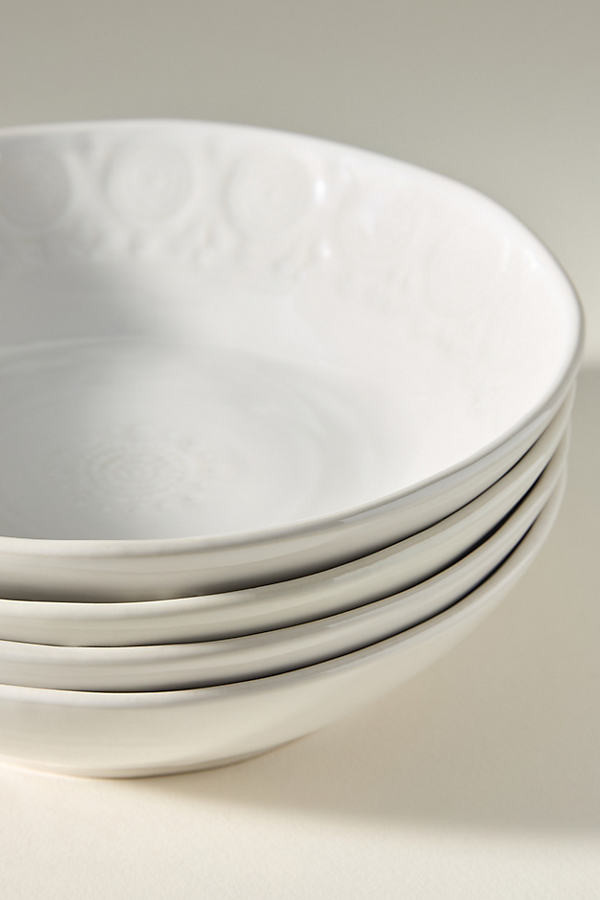 Old Havana Cereal Bowls, Set of 4 By Anthropologie in White Size S/4 bowl | Anthropologie (US)
