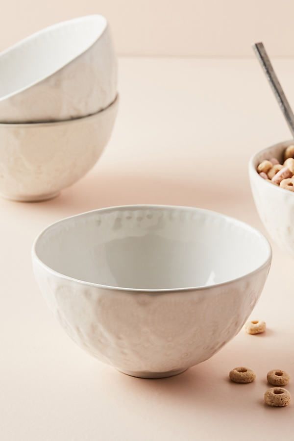 Old Havana Cereal Bowls, Set of 4 By Anthropologie in White Size S/4 bowl | Anthropologie (US)