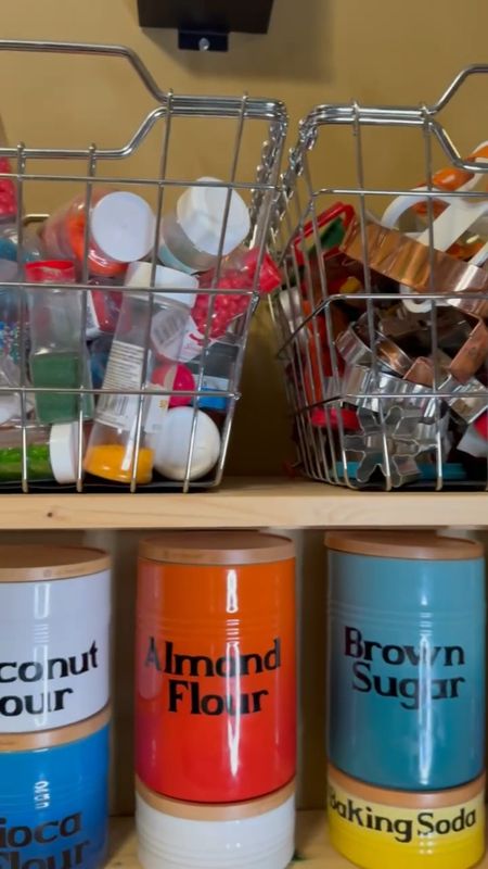 I get asked a lot about my pantry organization. I love finding cute vessels to store foods and help us stay a little more organized. Mixing baskets and containers is a great way to store food. 

#LTKfamily #LTKVideo #LTKhome