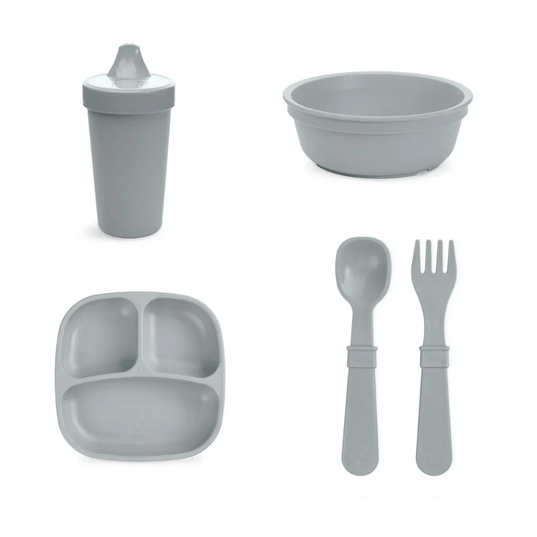 Toddler Dining Set - Grey | Re-Play