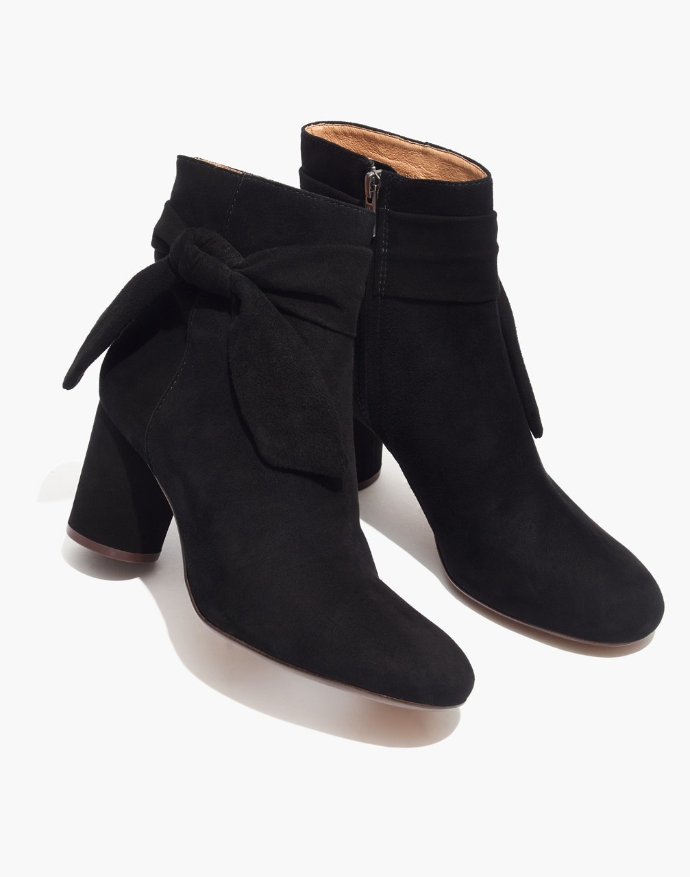 The Esme Bow Boot in Suede | Madewell