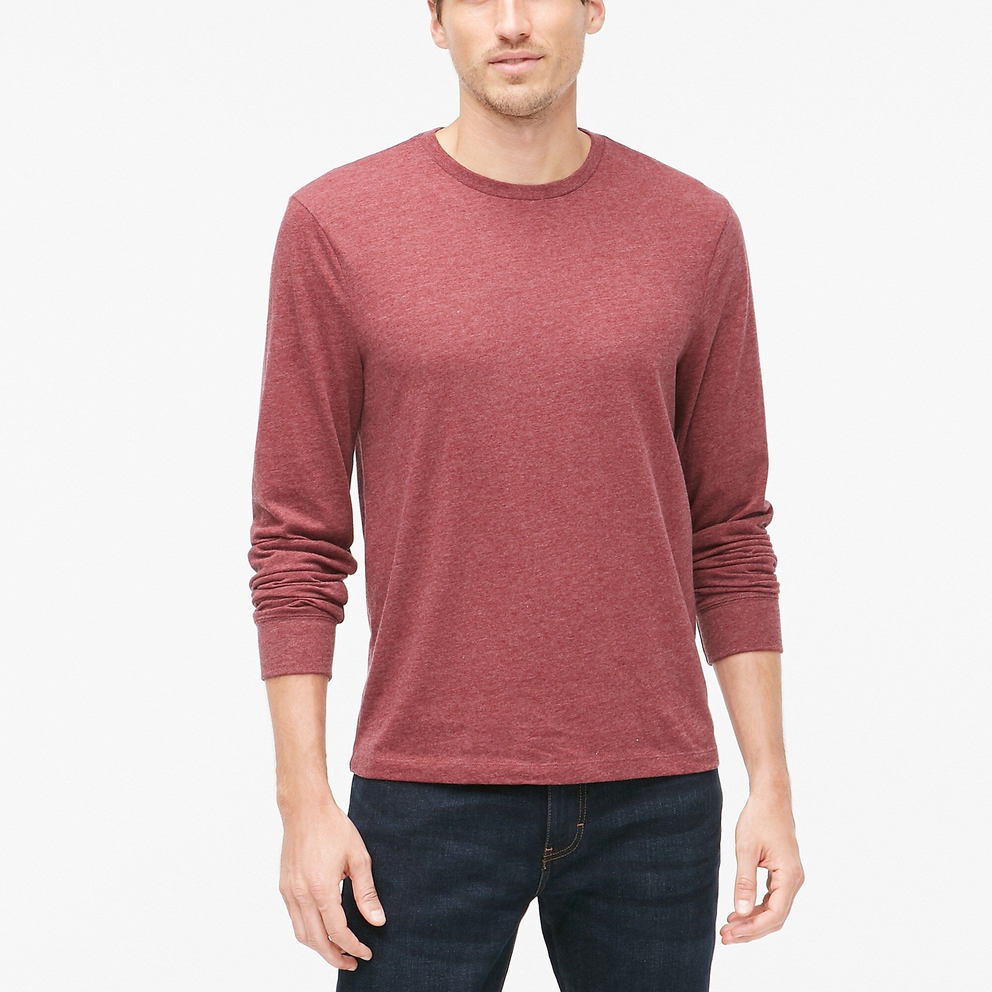Long-sleeve washed jersey tee | J.Crew Factory