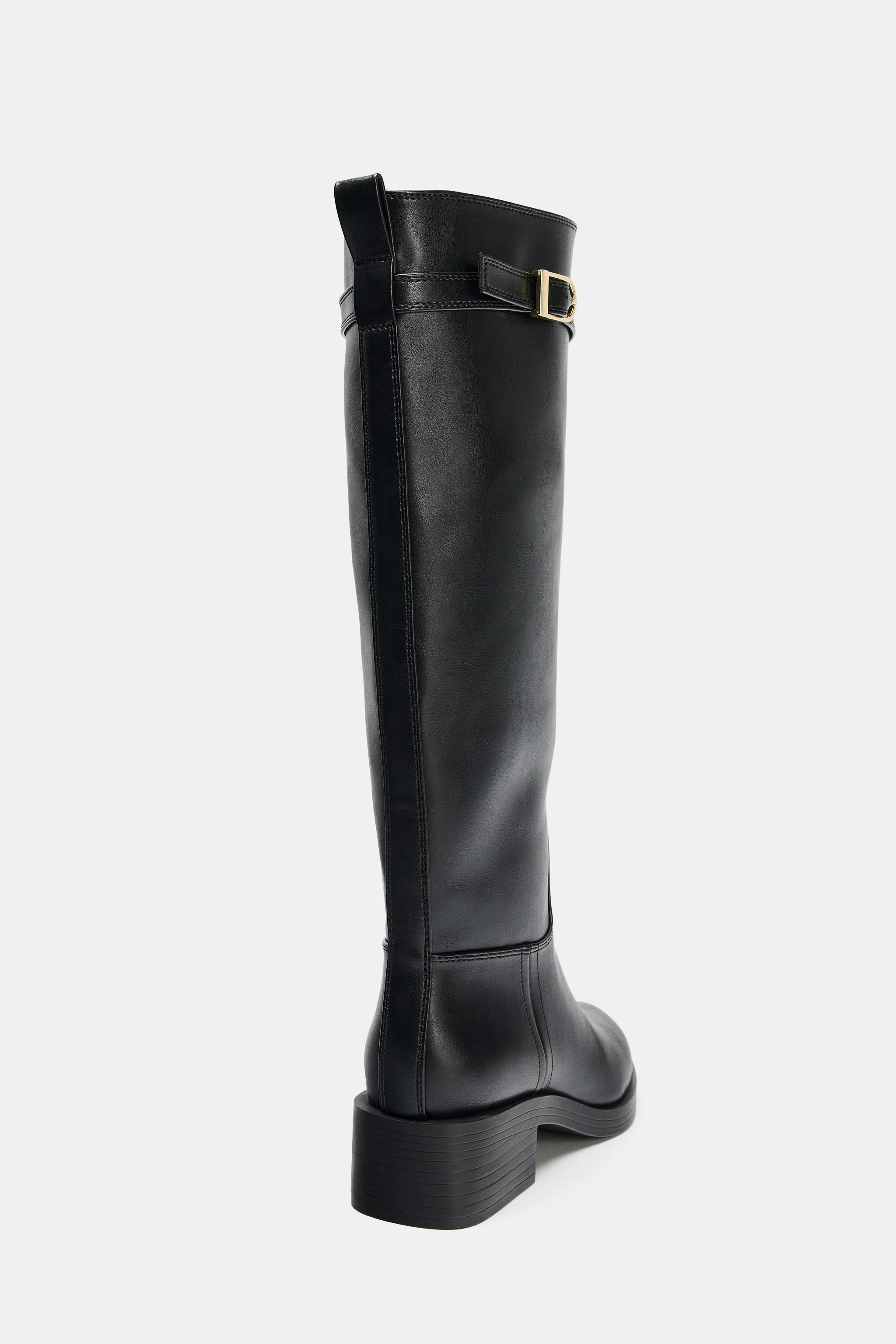 EQUESTRIAN BUCKLE BOOTS | Zara UK