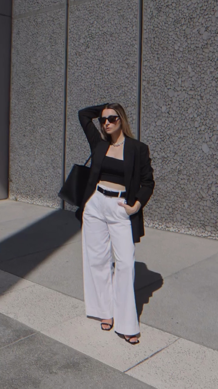 The Demure Allure with @everlane
Here are my tips to effortlessly transition from summer to fall and to refresh your wardrobe:
1. Mix your cozy cardigan with the trendiest denim of the season: The barrel leg denim. Opt for a neutral or earthy cardigan to add warmth without being too heavy. 
2. Wear your oversized blazer with the wide-leg pants: the must-have pants of this fall. Easily transition from day to night by layering it with a blouse or turtleneck for the office and a tube top to go out.
3. Spice up the timeless Bretton sweater with a midi denim skirt with slit. The midi skirt lengths the silhouette and the slit adds a bit of edge.
What will be your wardrobe must-have? #everlanepartner 
#FallFashion #MinimalistStyle #PreppyChic #QuietLuxury #Everlane #denim #barreljeans #demure

#LTKStyleTip #LTKItBag