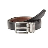 Tommy Hilfiger Boys' Reversible Dress Belt, Black/Cognac Logo, Large | Amazon (US)