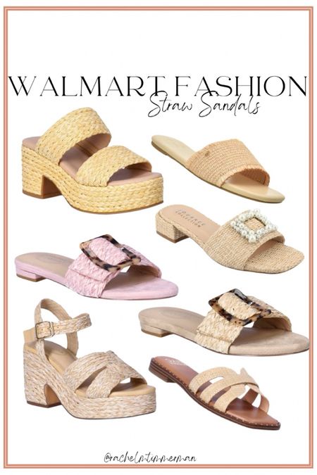 These sandals will have you saying, I can’t believe it’s Walmart! All straw and all so cute. Most of these are around the $30 price point.

Spring sandals. Rafia sandals. Straw sandals. Walmart fashion. LTK under 50. 

