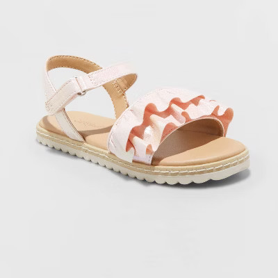 Toddler Girls' Abigail Ankle Strap Sandals - Cat & Jack™ | Target