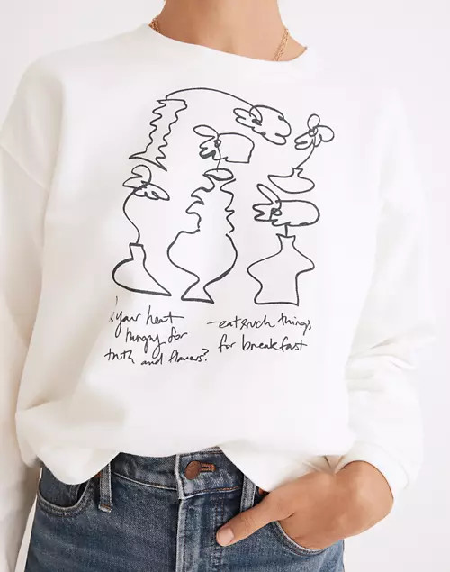 Madewell x Tess Guinery (Re)sourced Cotton Swing Sweatshirt | Madewell