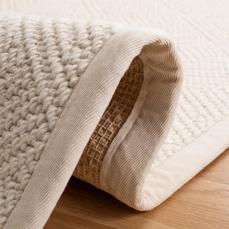 Woodmansee Natural Fiber Flat Weave Wool & Jute Rug | Wayfair North America