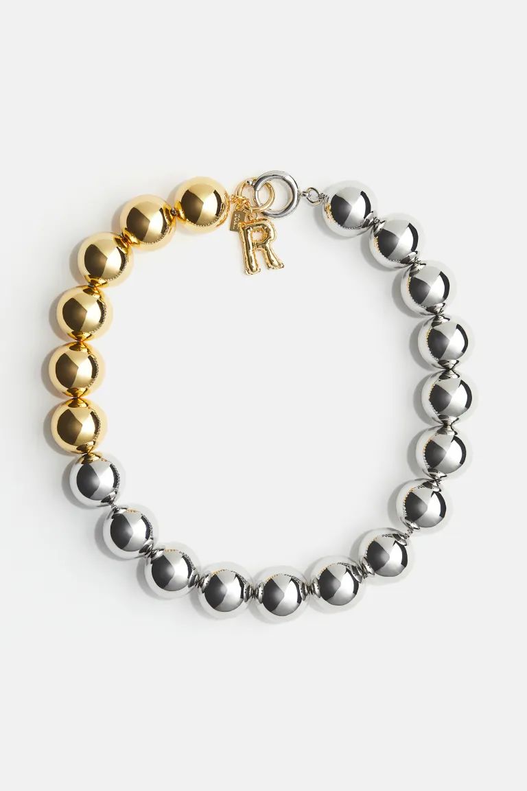 Chunky Ball Chain Necklace - Silver-colored/gold-colored - Ladies | H&M US | H&M (US + CA)