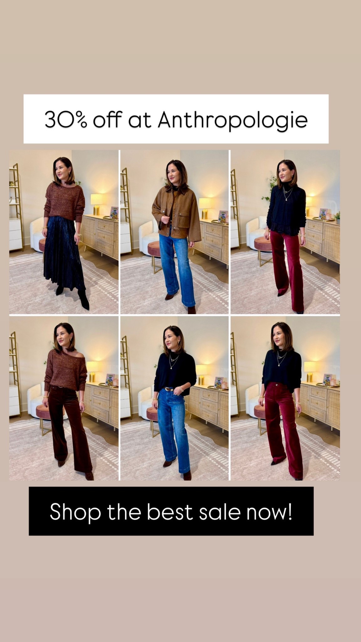 The best sale of the year! Use code blair30 for 30% off all my looks from Anthropologie! Styles will sell out so run! Wearing xs in tops and 25 in bottoms (petite in the black pilcro jeans) 
Casual holiday outfits / casual winter outfits / best jeans and pants 

#LTKHoliday #LTKSaleAlert #LTKOver40