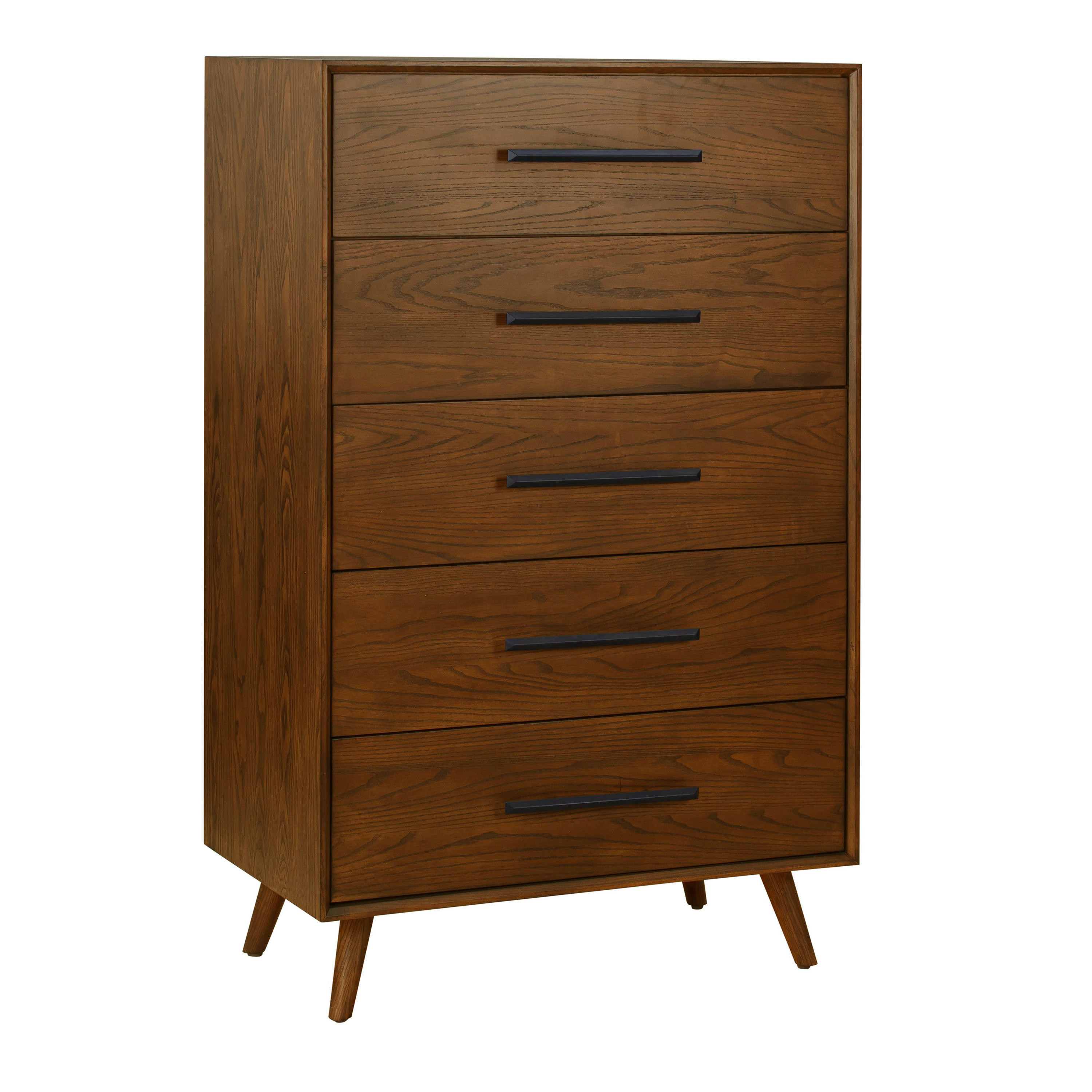 Fairbanks Tall Pecan Brown Ash Wood Dresser | World Market