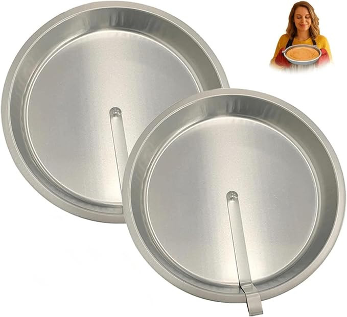 9-Inch Easy Out Cake Pan with Quick Release Lever, Non-Stick Stainless Steel Baking Pan for Chees... | Amazon (US)