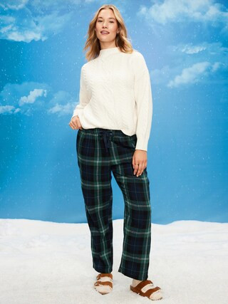 Mid-Rise Plaid Flannel Pajama Pants for Women | Old Navy (US)