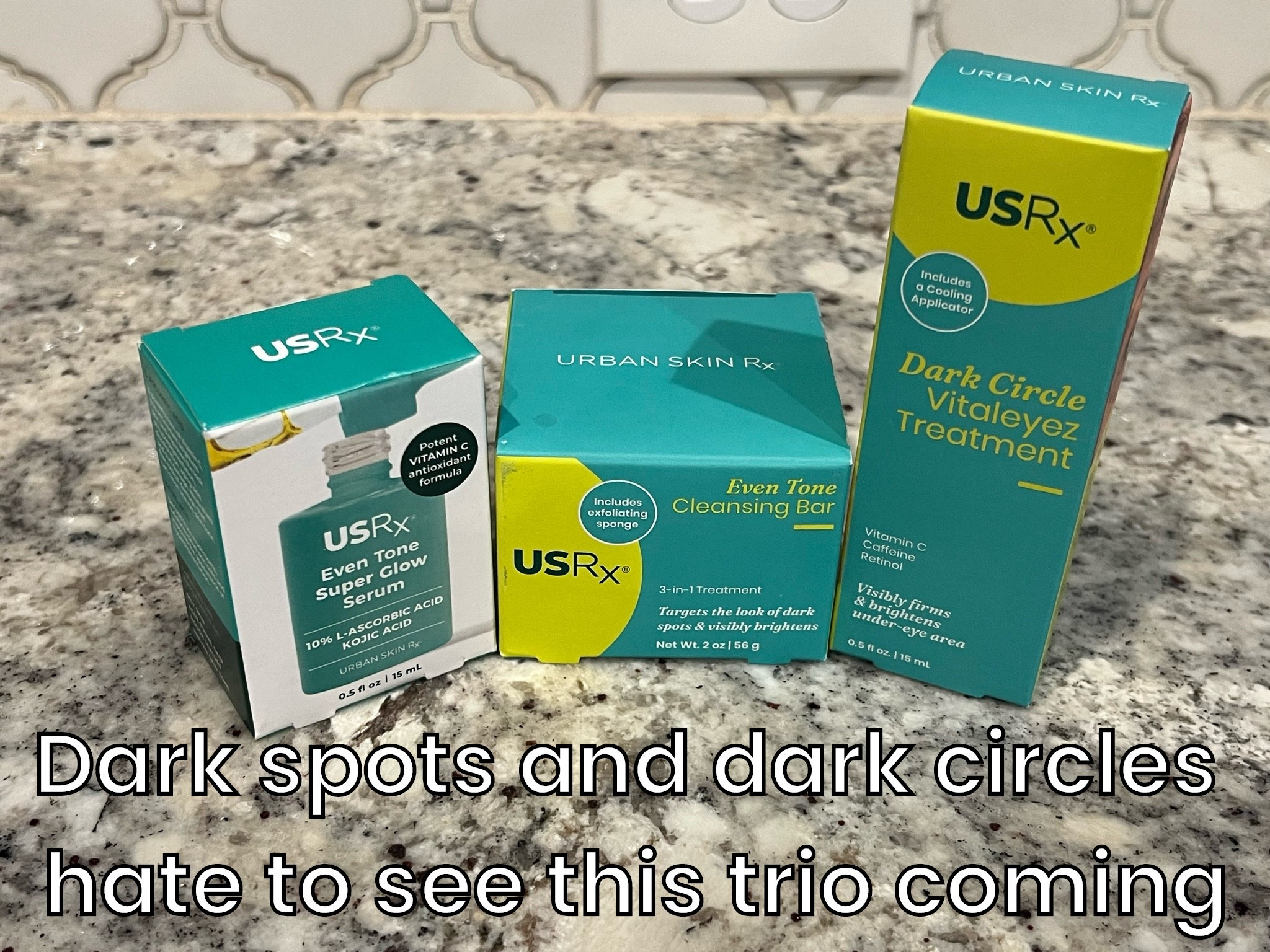 ✨ Say hello to brighter, more even-looking skin! ✨

Ready to level up your skincare routine? The Urban Skin Rx Even Tone Collection is designed to help target dark spots, uneven skin tone, and tired-looking skin for a radiant, healthy glow. 💚

🌟 Even Tone Cleansing Bar – Gently exfoliates while helping to brighten and refresh skin
🌟 Even Tone Super Glow Serum – Powered by Vitamin C, Kojic Acid, and antioxidants for a luminous complexion
🌟 Dark Circle Vitaleyez Treatment – Helps visibly brighten, firm, and awaken the under-eye area

Your glow-up starts with consistency—and the right skincare. ✨

💚 Brighten. Balance. Glow.

#LTKBeauty