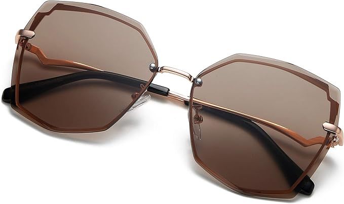 S.NOTIO Sunglasses for Women trendy Polygon Oversized Fashion Designer Style Gradient UV400 octag... | Amazon (US)