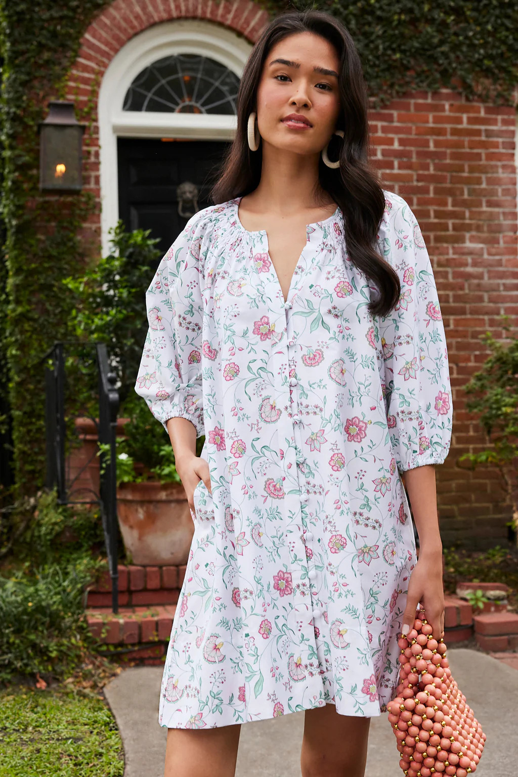 Hammock Shirt Dress in Garden Vines | Lake Pajamas