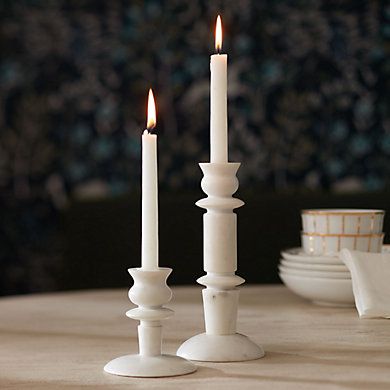 Marble Candleholders & Solid White Marble Taper Holders for Elegant Home Decor | Ballard Designs, Inc.