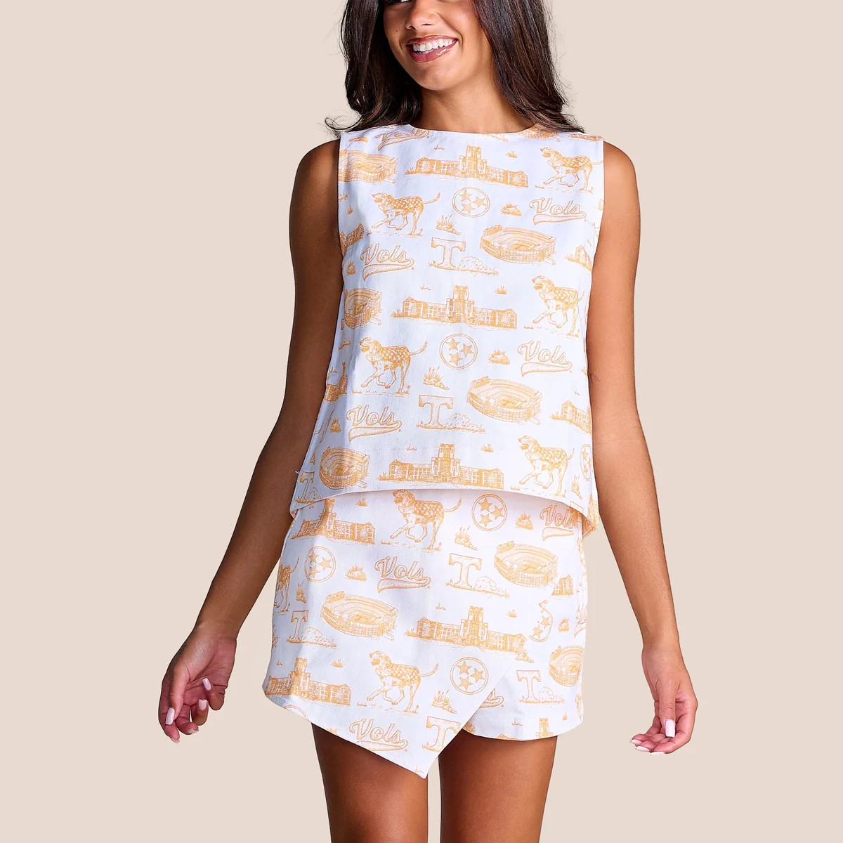 The Team Toile Denim Tank | Tennessee | Stewart Simmons