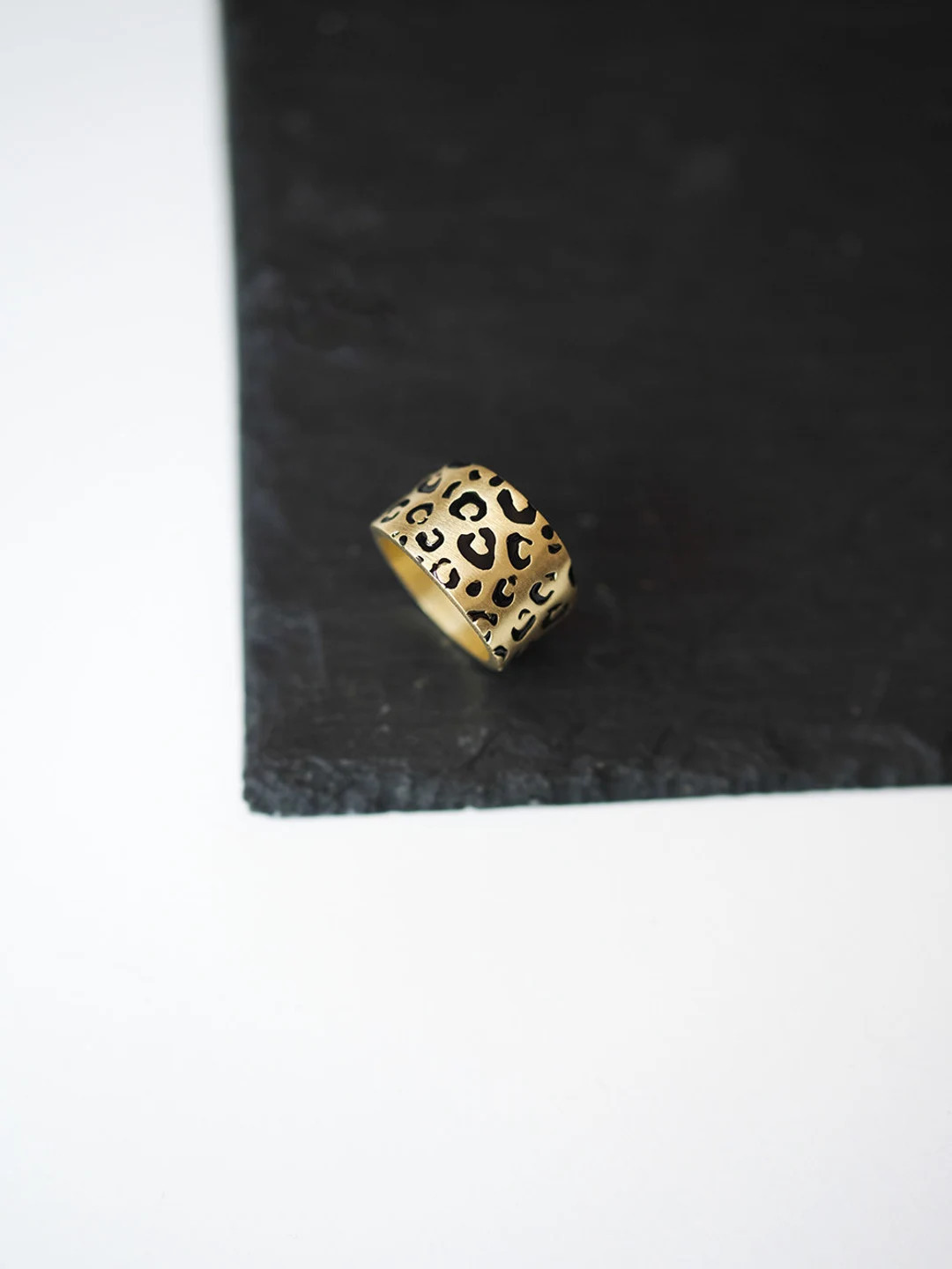 Leopard Ring, Enameled 18 K Gold Plated Sterling Silver Ring - Etsy | Etsy (US)
