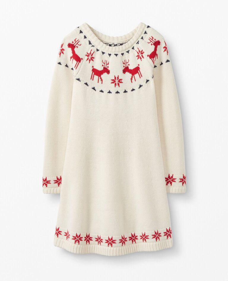 Dear Deer Sweater Dress | Hanna Andersson