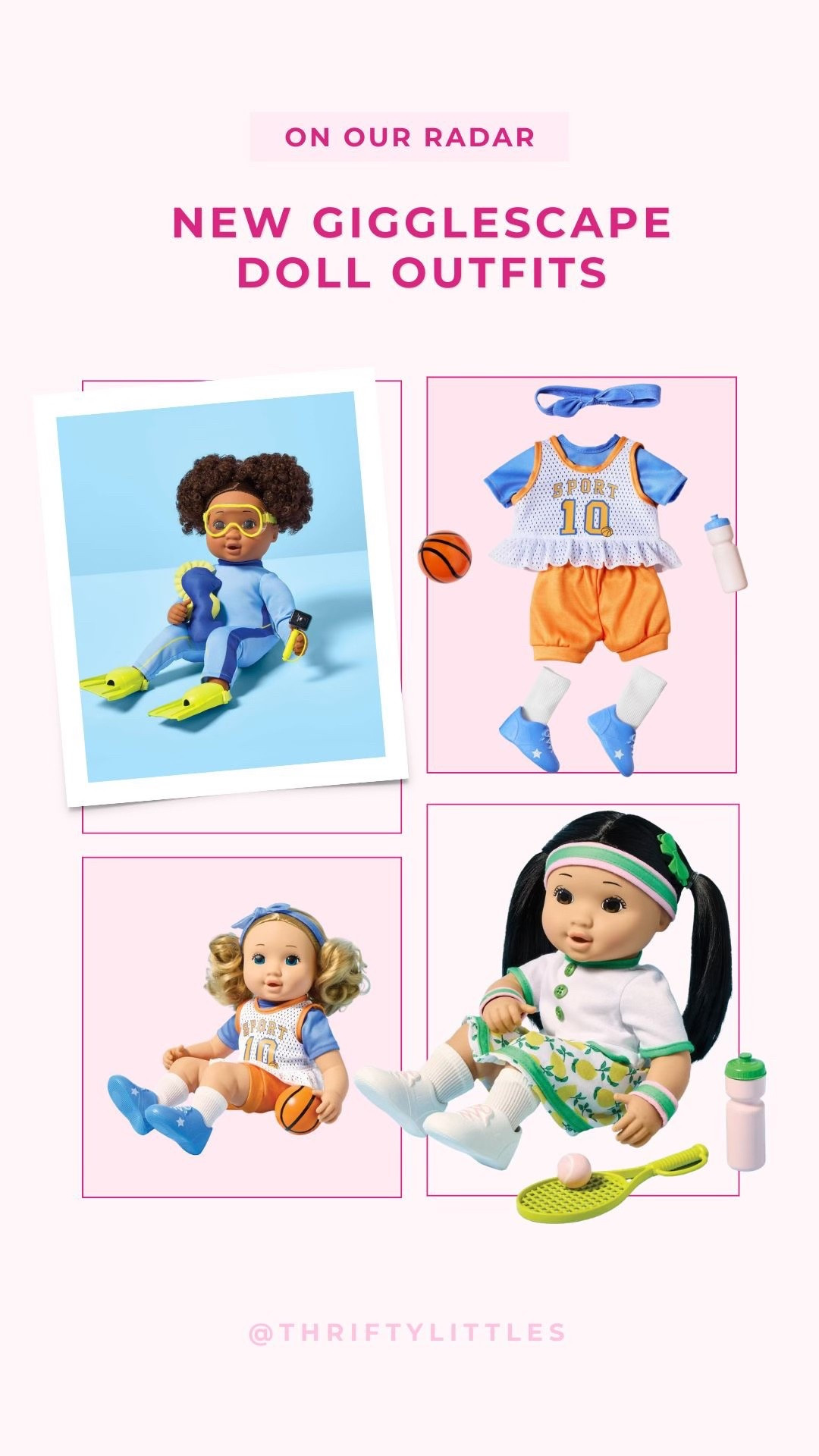 Give their favorite doll a sporty makeover with these NEW Gigglescape sports costumes!

#LTKBaby #LTKKids