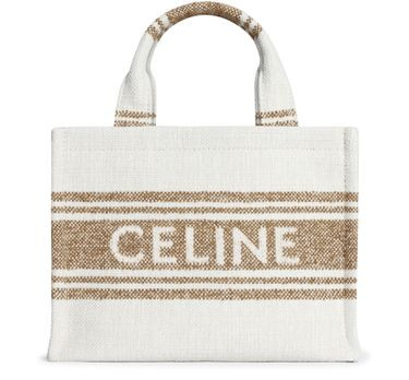 Small cabas thais in striped textile with celine jacquard - CELINE | 24S (APAC/EU)