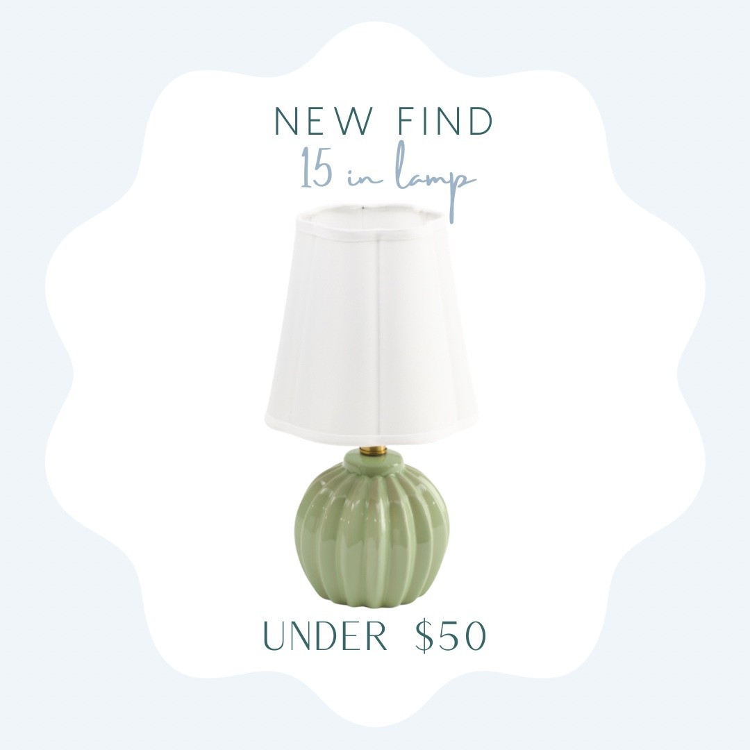 Small table lamp under $50! Such a cute ceramic green lamp for a pop of color! 

Table lamp, small lamp, kitchen lamp, green lamp, scalloped lamp 