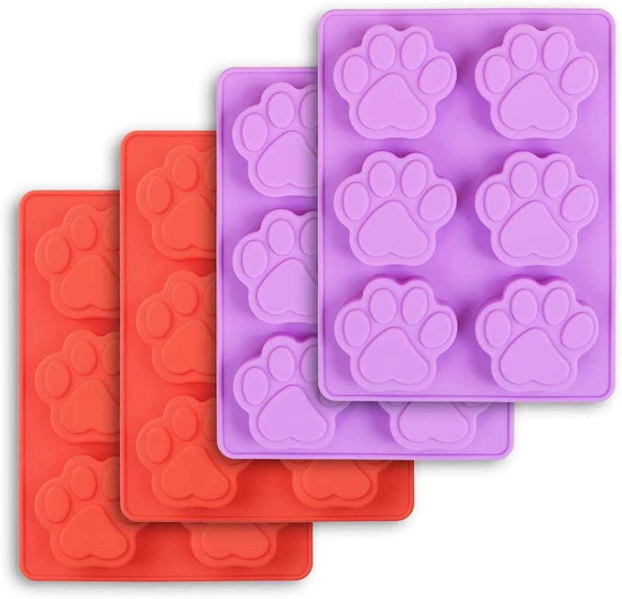Cozihom Puppy Dog Paw Silicone Molds, Food Grade, for Chocolate, Candy, Pudding, Jelly, Dog Treat... | Amazon (US)
