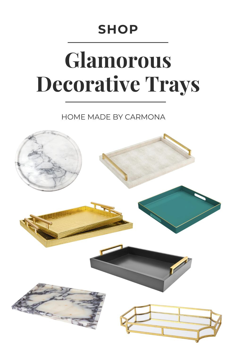Decorative trays that add a little glam to your spaces  

 #LTKHome