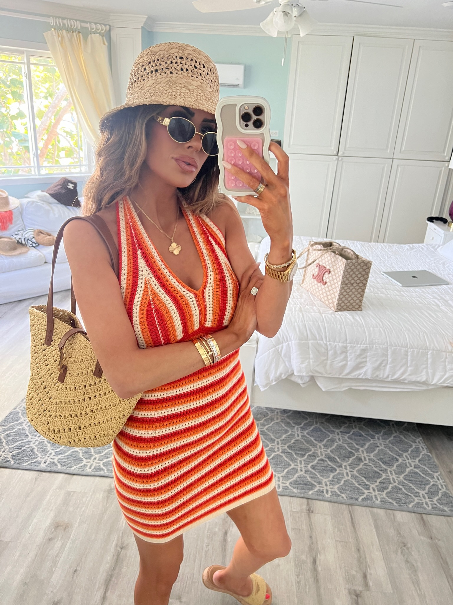 ALL DRESS DETAILS ON MY INSTAGRAM STORIES TODAY! 

Spring fashion, summer fashion, vacation look, women’s sunglasses, raffia bag, YSL bag, Emily Ann Gemma 

#LTKstyletip