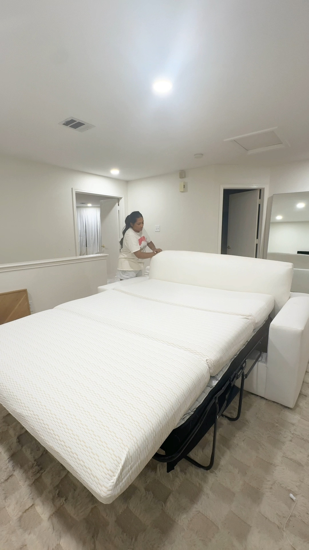 linking my checkered Morroccan rug and my sleeper sofa west elm couch! 🤍🙌

#LTKHome #LTKSeasonal #LTKVideo